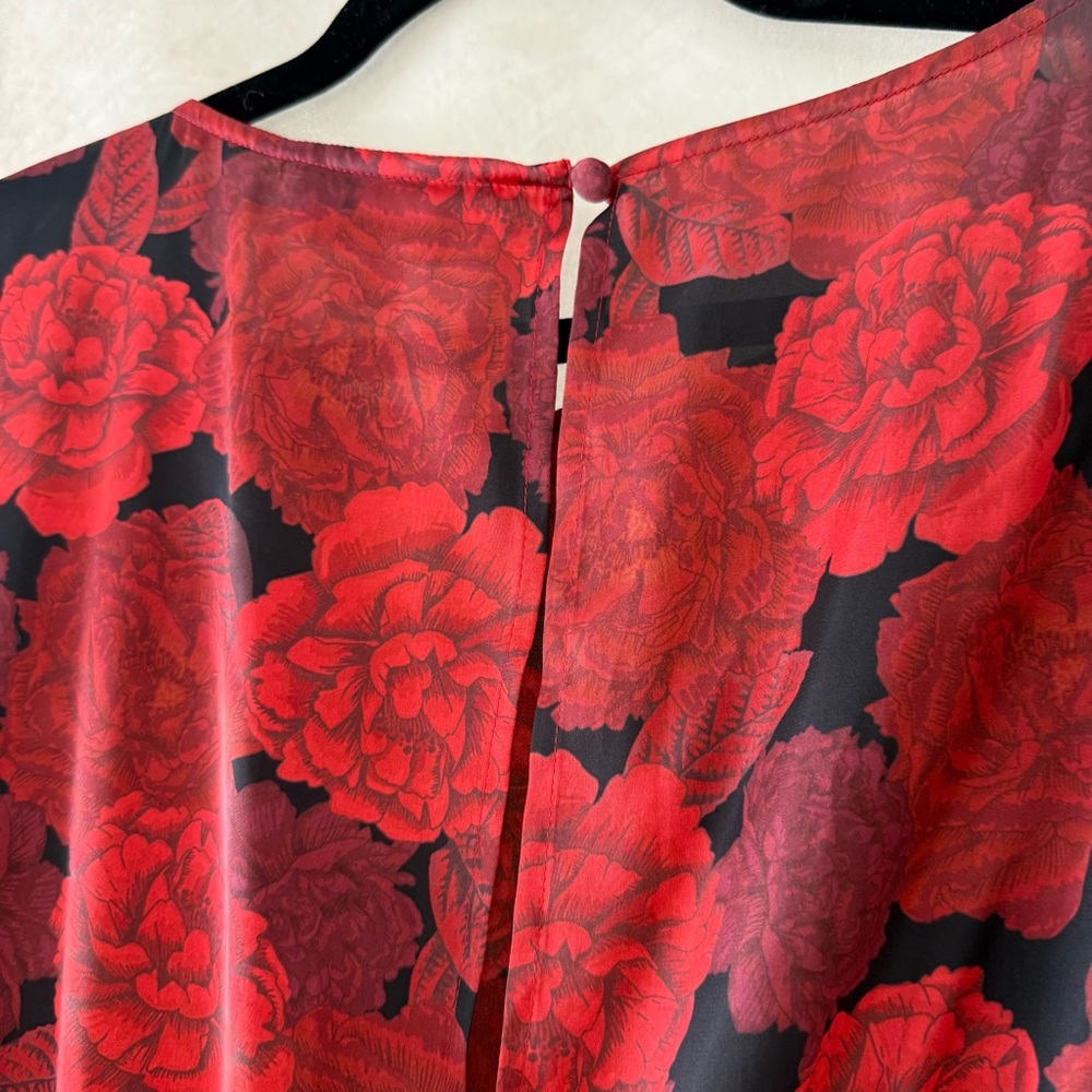 NWT L'Academie The Elaina Mini Dress in Red Peony - Picture 8 of 14